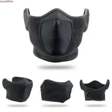 JUNYUE 2 Unidades De Máscara De Meia Cobertura Facial , Máscaras De Corrida Respiráveis Da Moda , Capa De Ouvido Aqueced