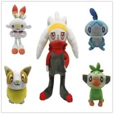 Novos Brinquedos de Pelúcia Lendários Bonecas de Desenho Animado Brinquedo de Pelúcia Macio Bonecas Fofas Grookey Scorbu