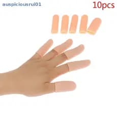 10pcs/conjunto Protetor de Dedo em Tubo de Silicone Alívio da Dor Capa de Polegar