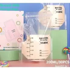 Sacos de Armazenamento de Leite (200ml x 30pcs)