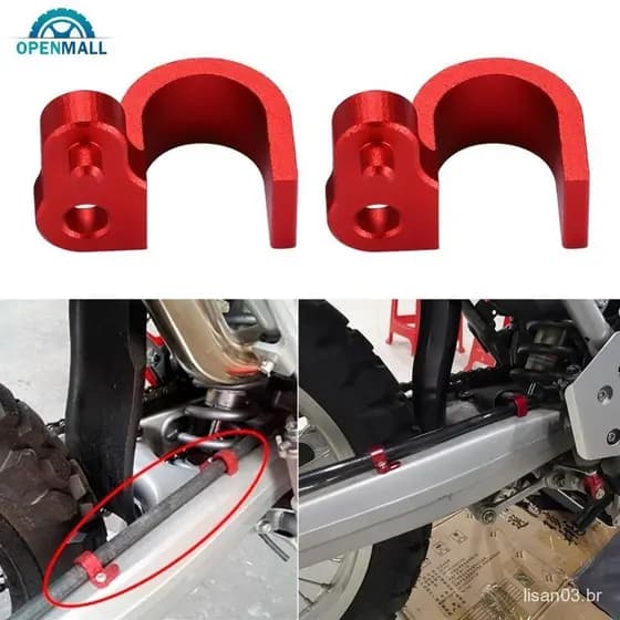 OPENMALL 2Pcs Suporte Da Abraçadeira Linha De Freio Dianteira Motocicleta Mangueira CNC Alumínio Para Honda CRF250L CRF2