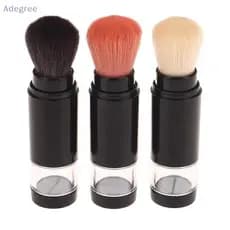 Adegree 2 Em 1 Pincel De Base Maquiagem Vazio Viagem Blush Com Garrafa De Pó Solto Recarregável Frasco Ferramentas De Be