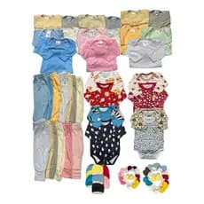 Kit 15 Peças Roupas Bebê Body Calça Touca Enxoval Completo