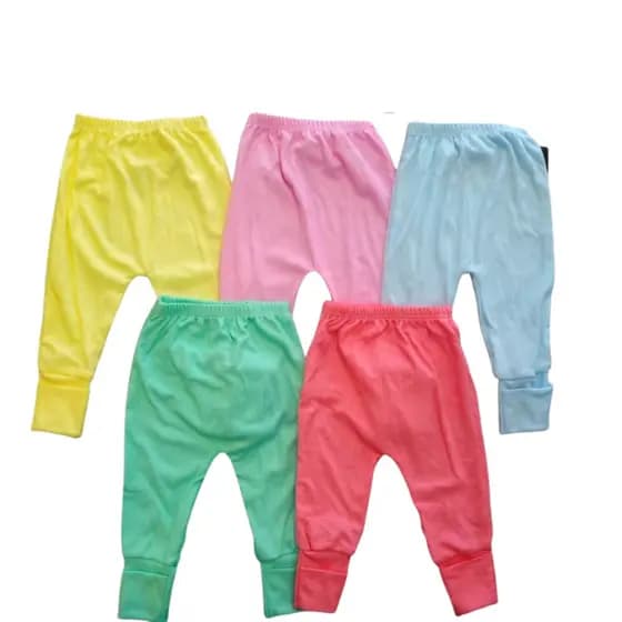Kit com 5 Mijões Tecido Canelado ou suedine  P M G Cores Variadas Alyaht - Enxoval Menino/ Menina .