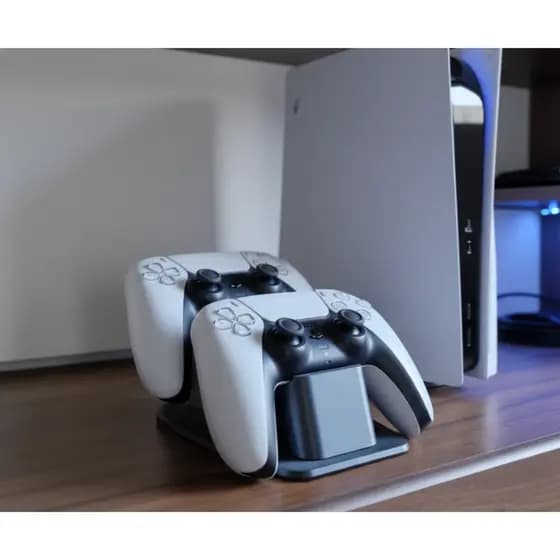Suporte Base Dupla para Controles PS5 DualSense Organizador de Mesa para Console PlayStation 5