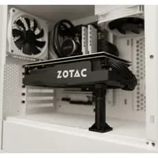 Suporte Ajustável Com Trava para Placa de Vídeo GPU Universal Preto e Branco para PC Gamer