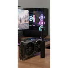 Suporte Ajustável para Placa de Vídeo GPU Universal Branco e Preto para PC Gamer