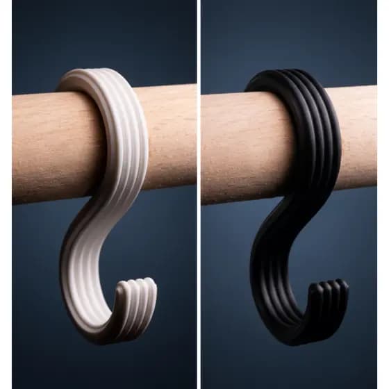 Gancho em Forma de S Multifuncional Reforçado Suporte Multiuso para Cozinha Banheiro Closet Organização de Utensílios