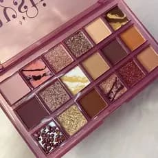 Paleta De Sombras Ruby Rose Make Profissional Mystic Glow 18 Cores Matte Cintilante Marmorizada Full
