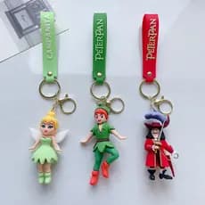 Peter E Wendy Cartoon Cute Keychain Boneca De Desenho Animado Pingente Bolsa