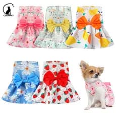 Saia Roupa De Cachorro Para Cães Pequenos Gatos Roupas Sem Mangas Camisa York Pinscher Pug Vestidos