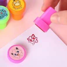 Mercadoria de Anime Pokémon Carimbo Pikachu Criativo Mini Pintura Infantil Colorida Recompensa AVG0