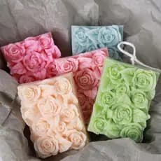 Sabonete De Rosa 3D Molde De Silicone Para Bolo De Flores Feito À Mão Chocolate Moldes Presentes Artesanato Aromaterapia