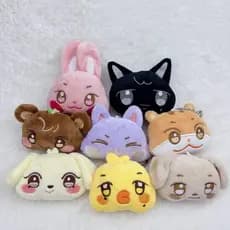 2025 Novo Kpop Idol ATEEZ Boneca De Pelúcia Chaveiro ANITEEZ Face Chaveiros