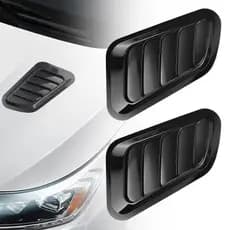 2 Peças De Capô De Carro ABS-Adesivos De Decoração De Ajuste Equipados Com Fita Autoadesiva , Automático De Entrada De A