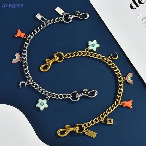 Adegree Versátil Bolsa De Metal Alça De Corrente Para Mulheres Na Moda Ombro Pingente Bonito Saco Decoração Acessórios P
