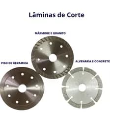 Lâmina de Serra com Disco de Diamante Ultra Resistente para Todos os Materiais