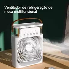 Mini ar Condicionado Portátil Umidificador de Ar com Tanque de Água