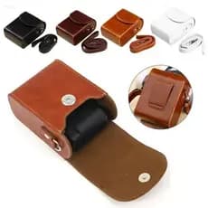 Bolsa De Armazenamento Para Câmera ADAMES , De Couro PU À Prova D'água Protetora Lente Com Capa Macia De Vibração