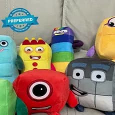 Blocos Numéricos Bonecas De Pelúcia Brinquedos Infantis Filme Educacional Recheado Presente X9C5