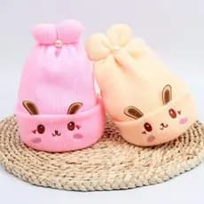 0-6M Chapéu De Bebê Pelúcia De Coelho Inverno Quente Para Recém-Nascido/Info/Meninos/Garotas