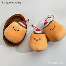 Sobremesa Série Pudim Brinquedo De Pelúcia Chaveiro De Desenho Animado Boneca Macia Pingente De Carro Mochila B