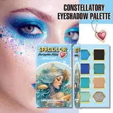 s.f.r Pisces Paleta de Sombras para Olhos de 8 Cores Matte e Perolada Fácil de Aplicar