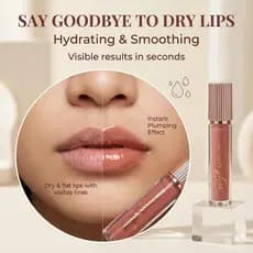 pinkyfocus Brilho Labial Hidratante, Refrescante e de Longa Duração