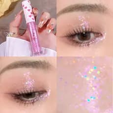 HISYI Sombra Líquida Brilhante Shimmering Star, Iluminador com Glitter, Sombra Perolada e Iluminadora