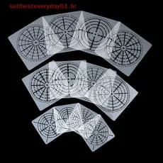 Sellbest DIY 12PCS Mylar Mandala Reutilizável Dotg Paing Stencils Modelos De Estênceis Artesanato Tools .