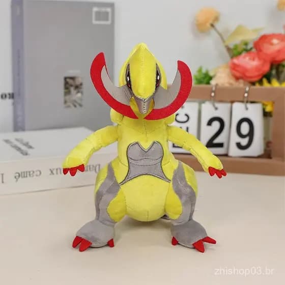 20cm Anime Pokemon Brinquedo De Pelúcia Haxorus Bolso Monstro Brinquedos Boneca Segurar Travesseiro Macio Recheado Para