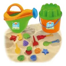 Kit Brinquedo Praia Baldinho Areia Criança Regador 17 Itens