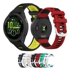 Pulseira Para Garmin Forerunner 165 Silicone Dual Color