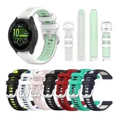 Pulseira Para Garmin Forerunner 745 22mm Colorida Silicone