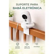 Suporte de Babá Eletrônica Para Berço Universal Ajustável Flexível Monitor Bebê