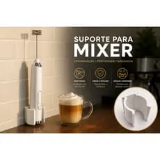 Suporte de Parede Para Mini Misturador Batedor Mixer Elétrico - Fácil Fixação - Organização