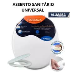 assento sanitário almofadado Florenza Alumasa