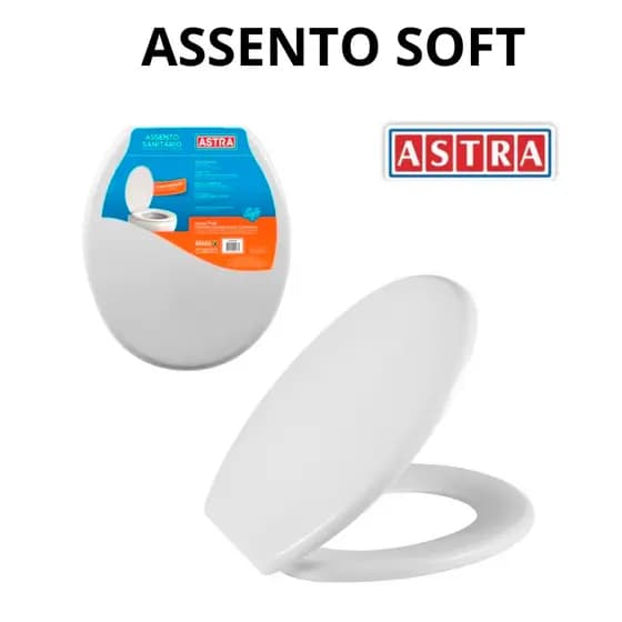 Assento sanitário oval universal tampa de privada Soft ASTRA conforto e qualidade
