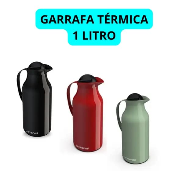 garrafa térmica 1 litro Siena Unitermi café chá