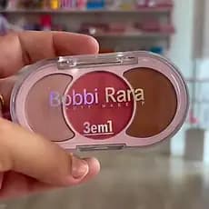 maquiagem blush Iluminador e Contorno Bobbi Rara paleta Trio 3 em 1 – Paleta Facial Completa