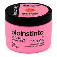 Esfoliante Corporal e Facial Melancia Bio Instinto 300g Skincare Limpeza Profunda