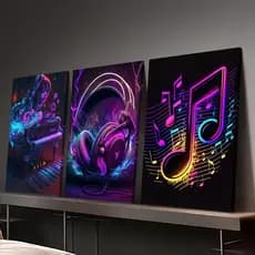 Vibração Sonora – Quadros Neon que Dão Vida à Sua Paixão pela Música (Edição Limitada