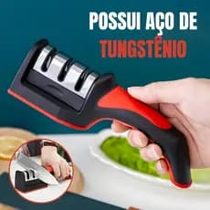 Afiador Multifuncional Portátil – Ideal para Facas de Cozinha, Tesouras e Canivetes