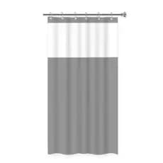 CORTINA DE BOX BANHEIRO COM VISOR TRANSPARENTE ANTIMOFO 100% EM PVC RESISTENTE FACIL DE LIMPAR