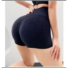 Short Yoga Fitness Cintura Alta Booty Levanta Glúteos