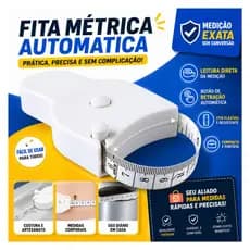 FITA METRICA MANUAL 5M COMPACTA RESISTENTE COM TRAVA PRATICA