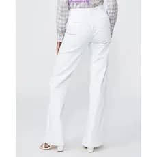 Calça Pantalona Com Bolsos Branco Quintess