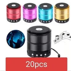 KIT 10 15 e20 Mini Caixinha 887 Bluetooth Portátil Bateria Rádio FM SD USB Boa qualidade de som