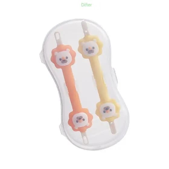 Difier Silicone Lions Nariz Bebê Ponta Dupla Removedor Cera Ouvido