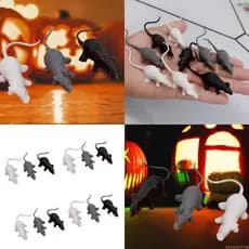 Bulk 12 Peças Variedade Brinquedos Aranhas Halloween Para Sacos Guloseimas Engraçados Artesanato Escuro